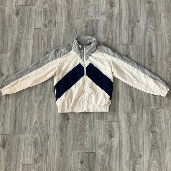 Kenzo Other - Kenzo Windbreaker Adult Large Color Block Multi Sport Jacket Zip Mesh Lining